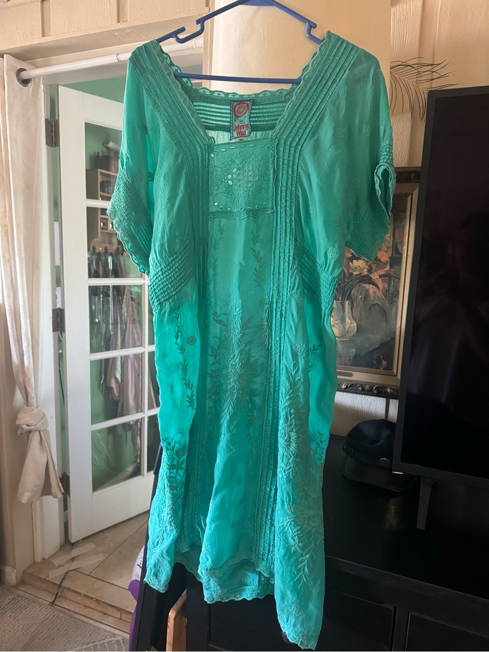 Johnny Was embroidered Dress size Medium